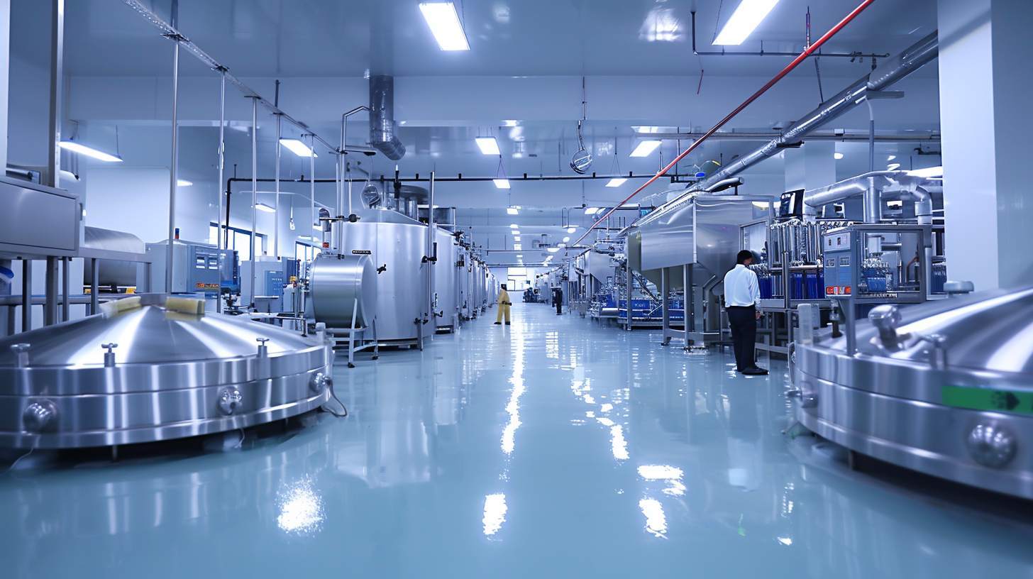 A modern engineered plastic compound manufacturing factory in China